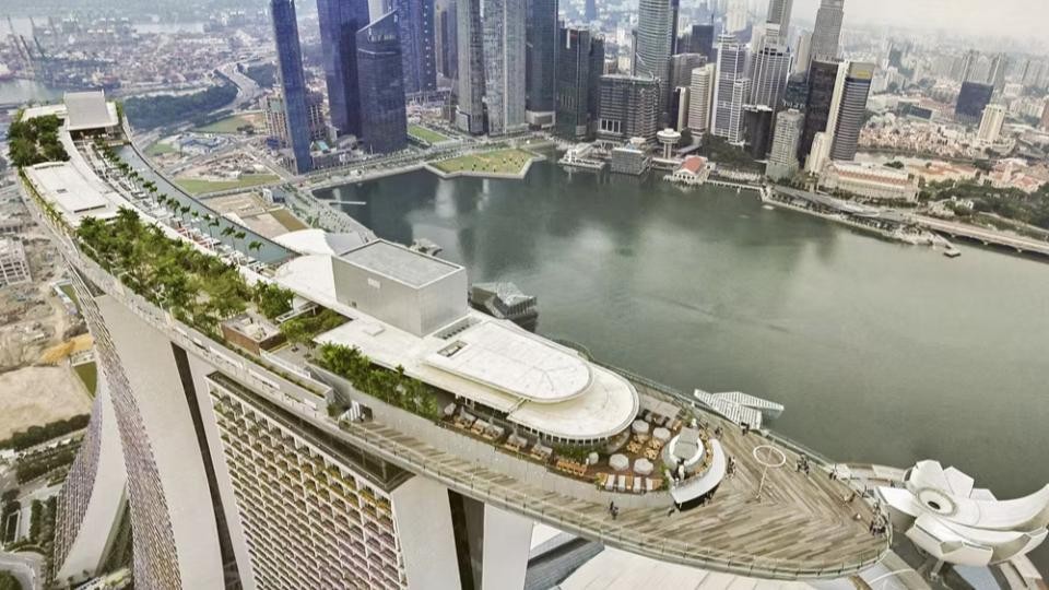 Marina Bay Sands SkyPark, Singapore — hardwood decking